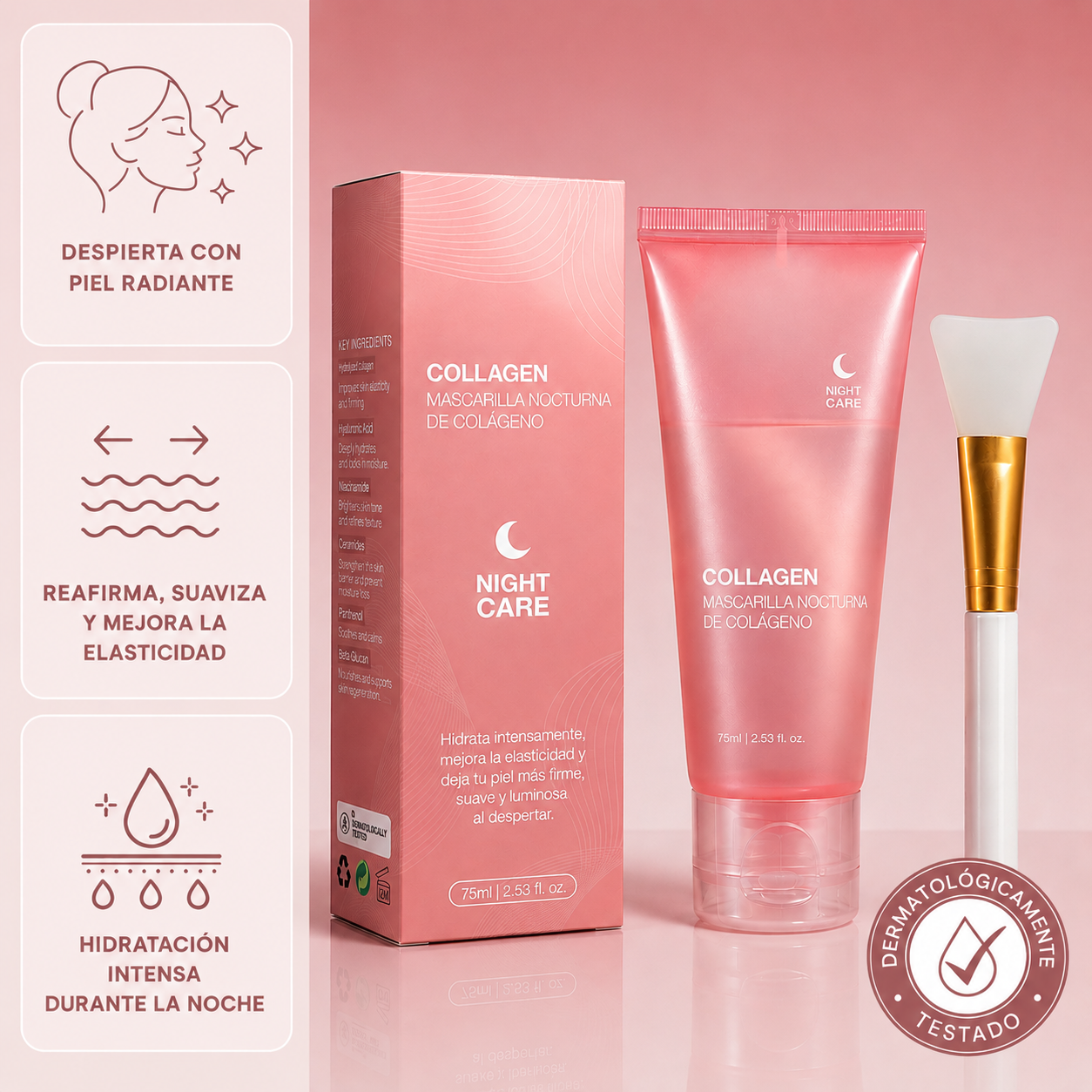 Mascarilla de colágeno-Collagen glow
